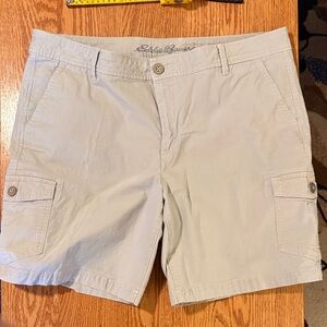 Eddie Bauer Women's Light Beige Cargo Shorts